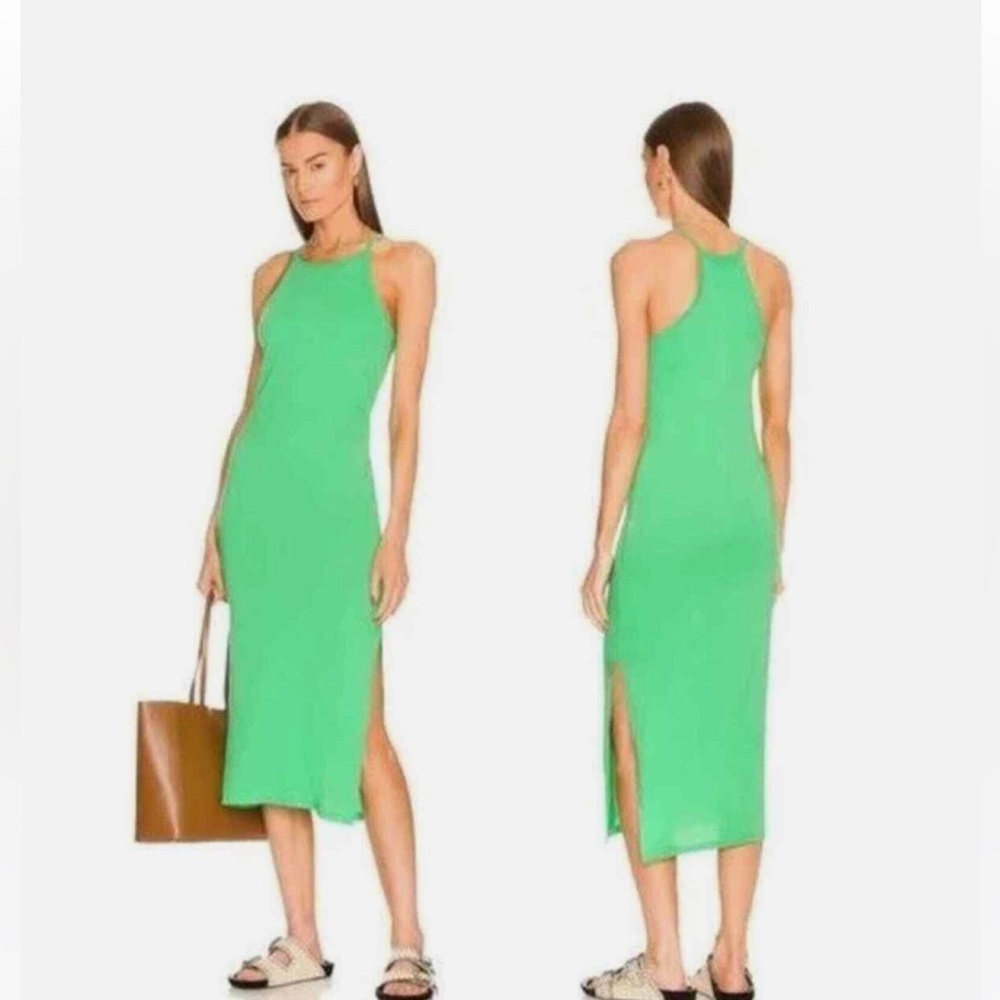 FRAME - Cami Tank Dress In Grass Green Size Large 💚